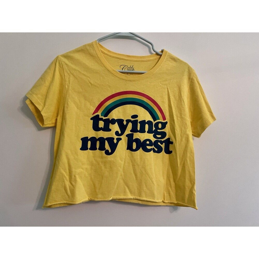 Gold Rush Rainbow Cropped Tshirt